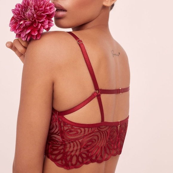 2 PIECE FOR LOVE & LEMONS After Dark Plunge Bra & Thong set - Picture 13 of 16